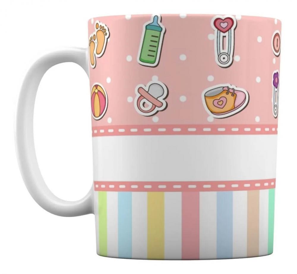 Caneca Branca Vovó Personalizada - Estou Chegando!