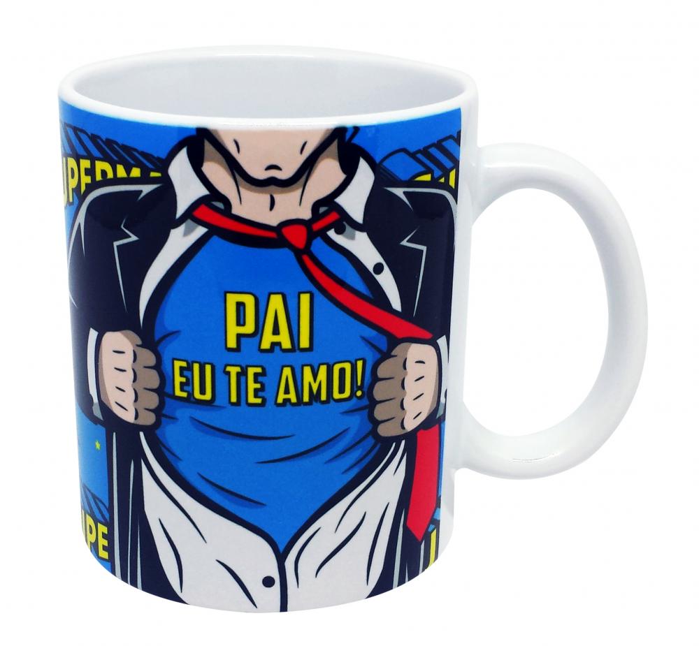 Caneca Branca Personalizado Pai Te Amo