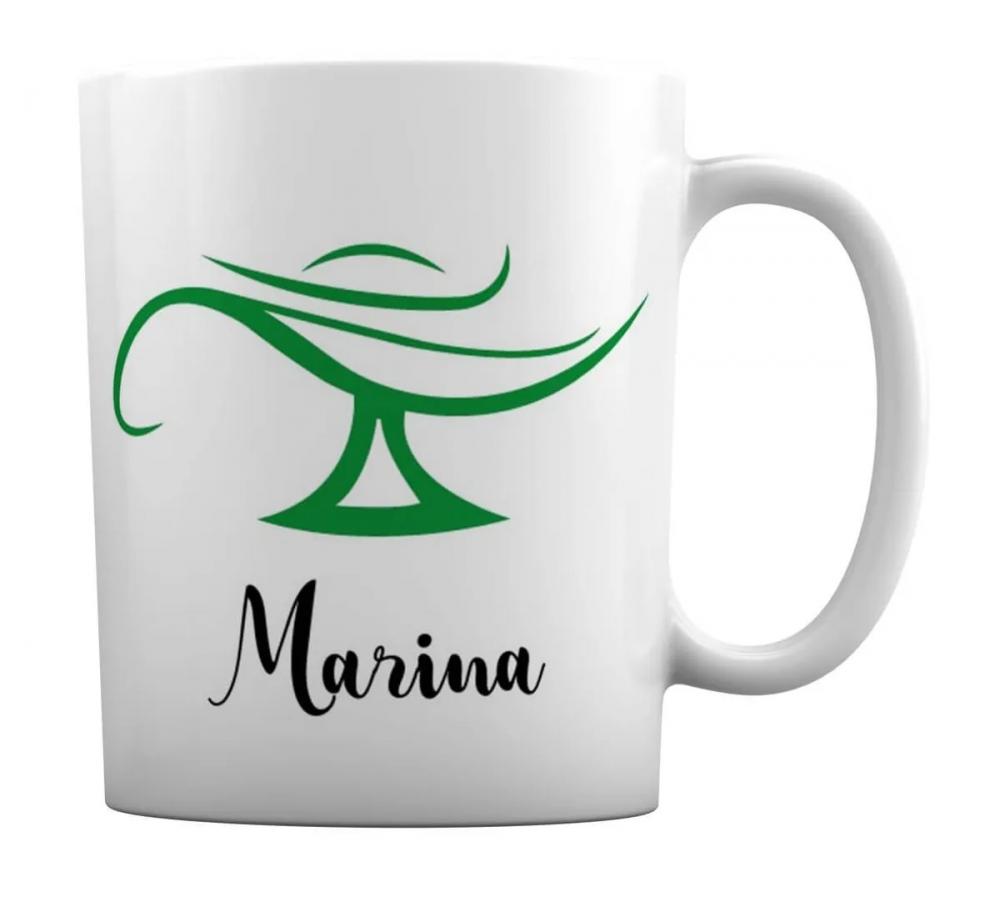 Caneca Branca Personalizada Carreira Enfermagem
