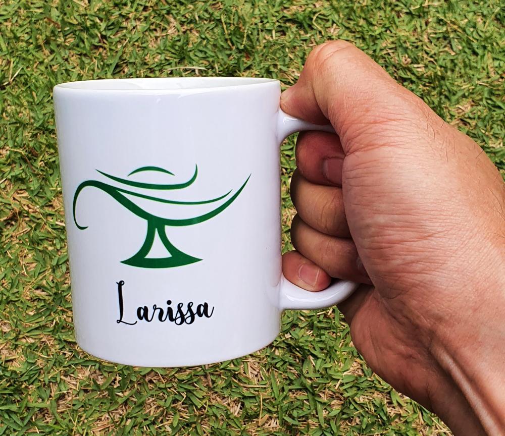 Caneca Branca Personalizada Carreira Enfermagem