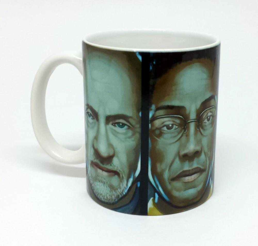 Caneca Branca Personalizada Breaking Bad Rostos