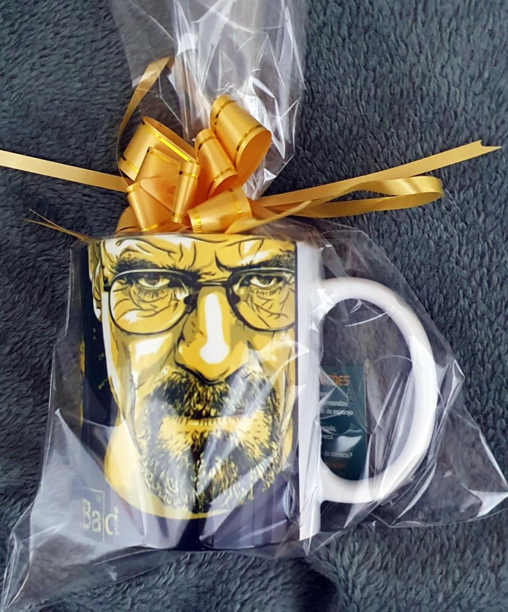 Caneca Branca Personalizada Amarela Breaking Bad