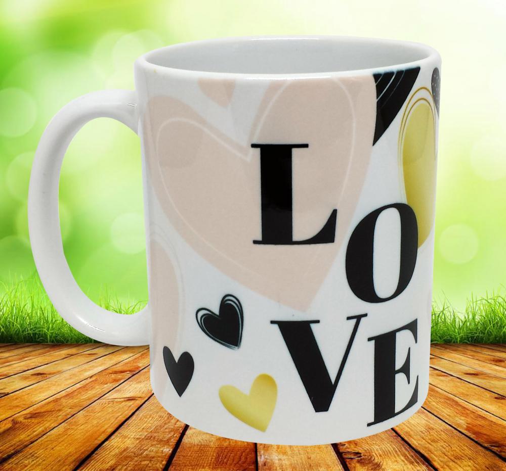 Caneca Branca Personalizada Namorada Namorado Amor Coração