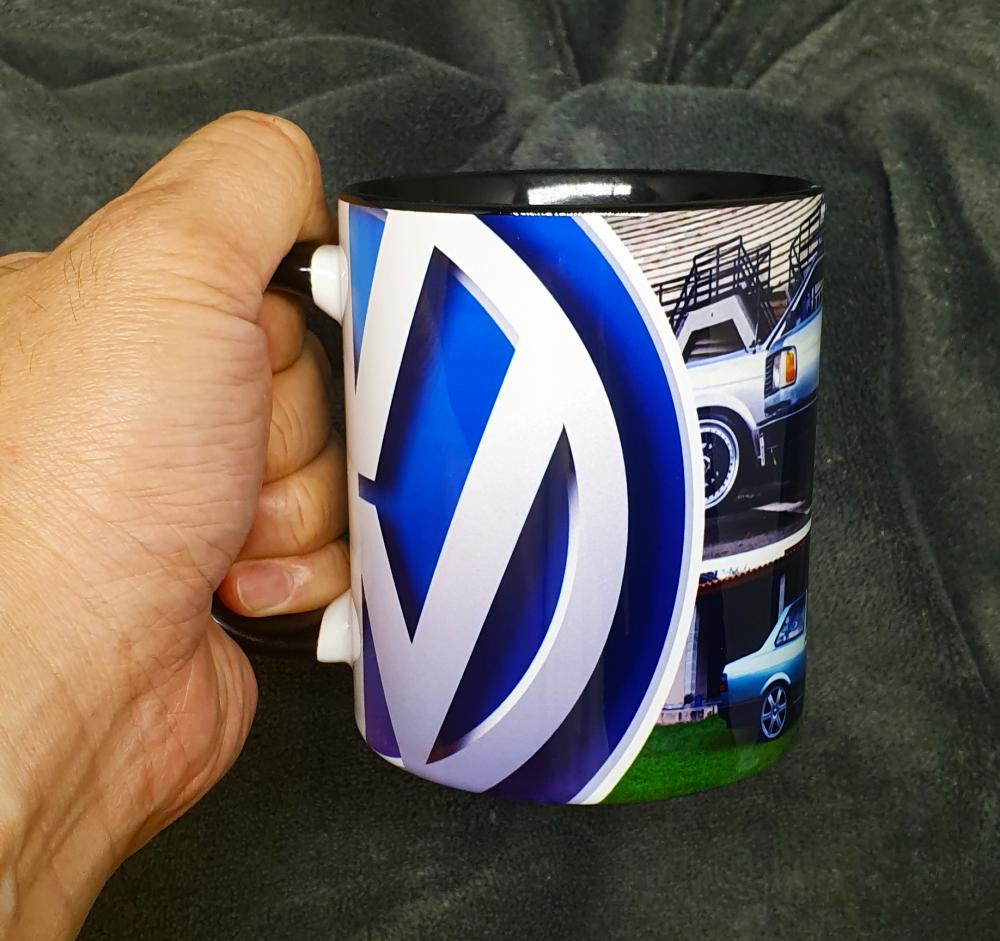 Caneca Preta Personalizada Volkswagen Vw Voyage