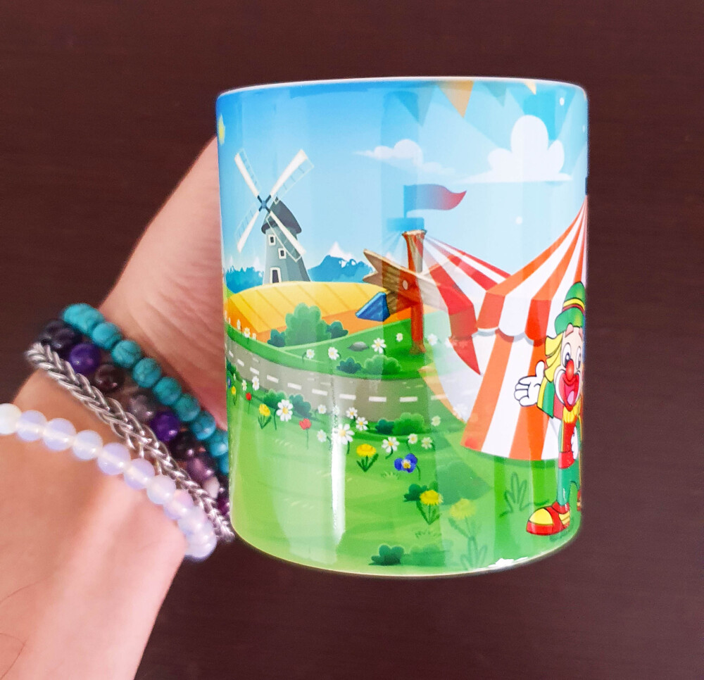 Caneca Branca Personalizada - Palhaços Patati Patata
