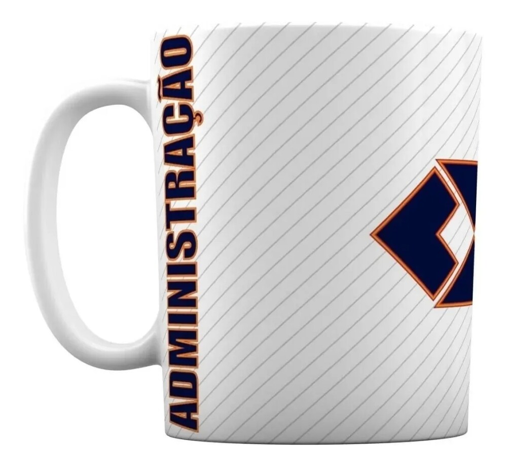Caneca Branca Personalizado Carreira Profissão Administração