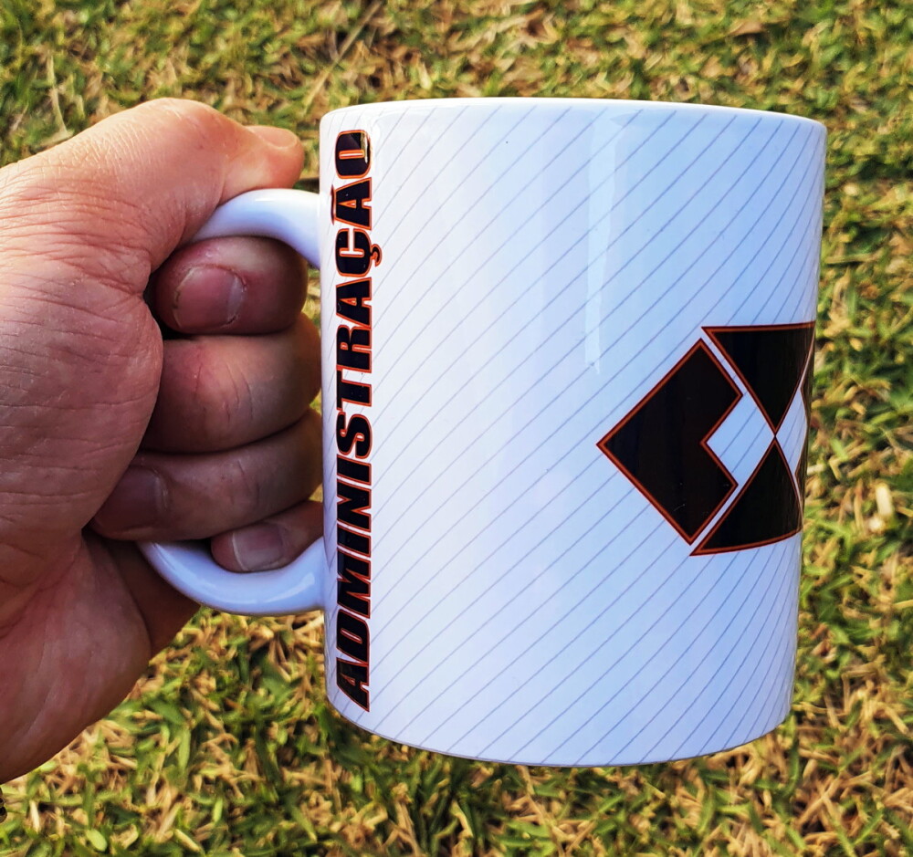 Caneca Branca Personalizado Carreira Profissão Administração