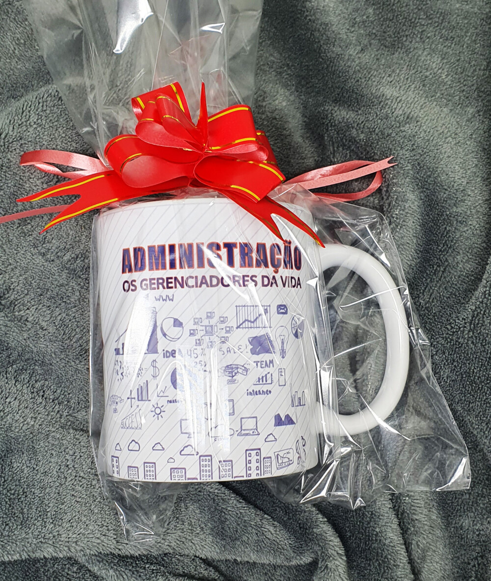 Caneca Branca Personalizado Carreira Profissão Administração