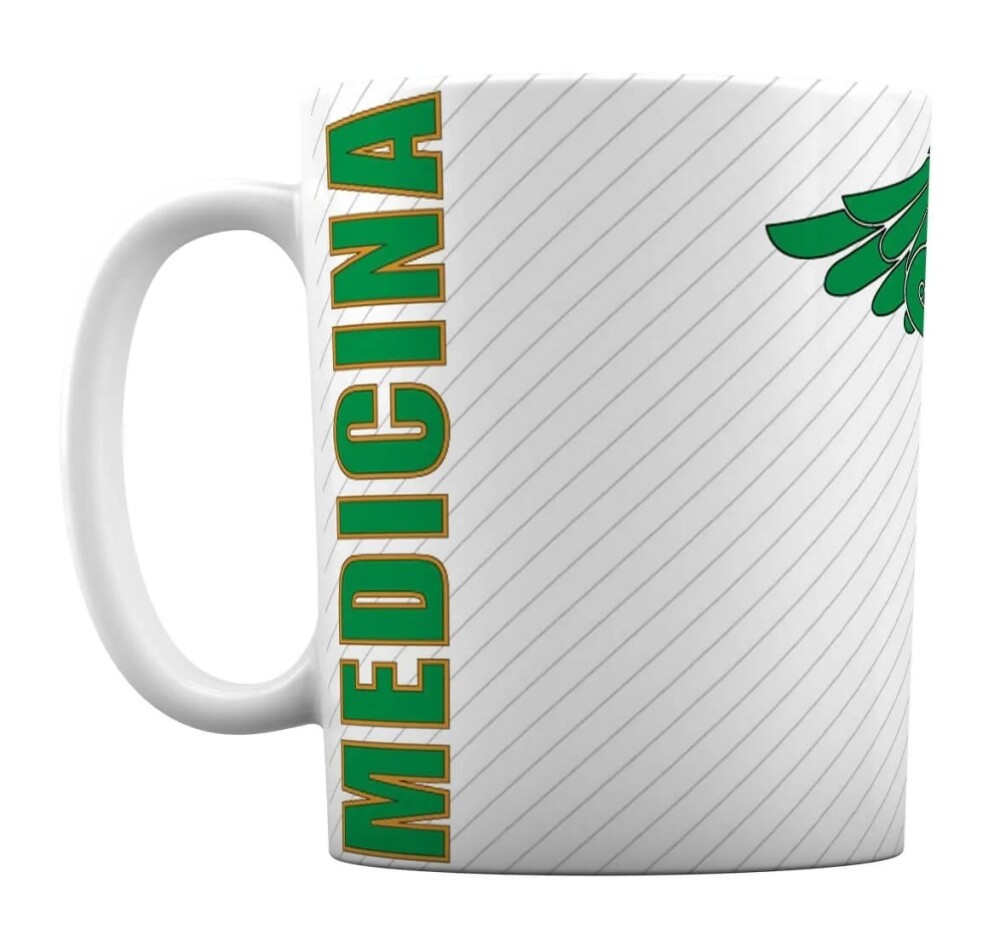 Caneca Branca Personalizado Profissão Carreira Medicina