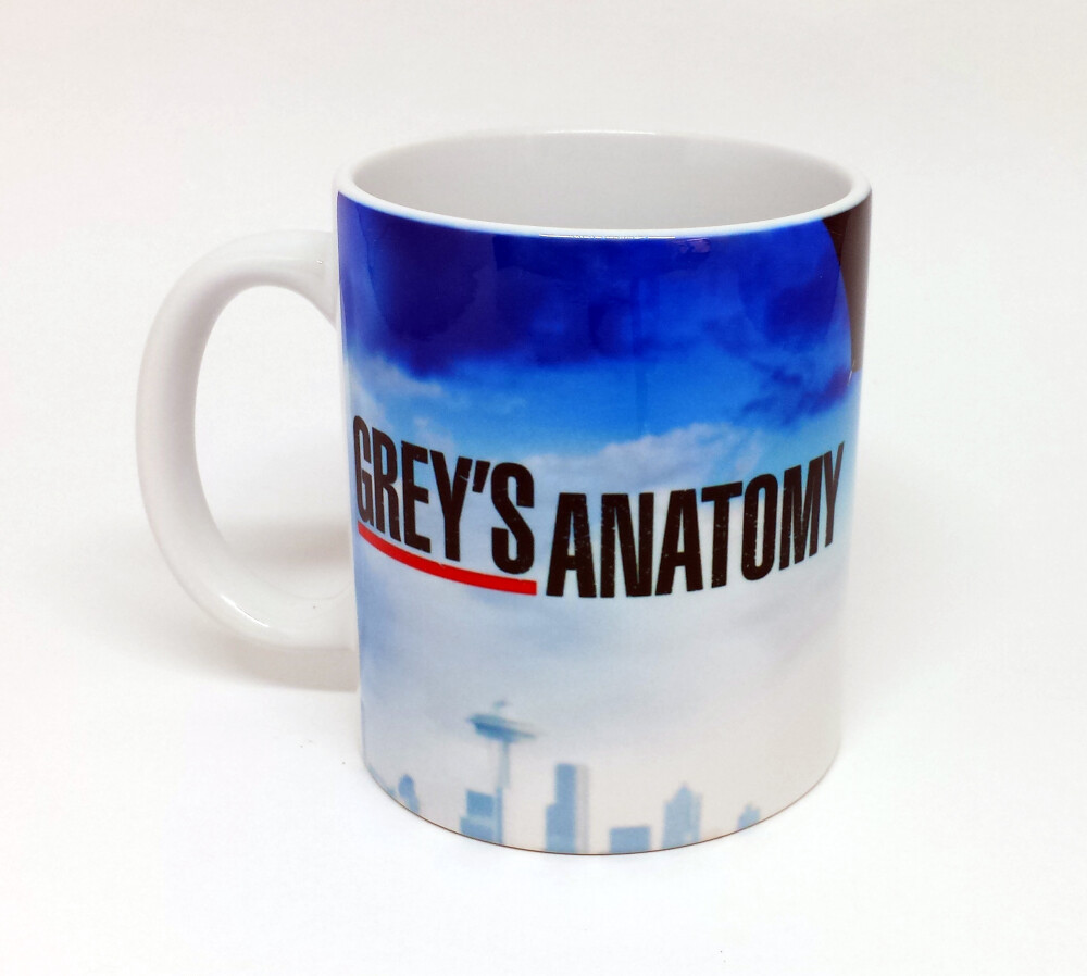 Caneca Branca Personalizada Grey´s Anatomy