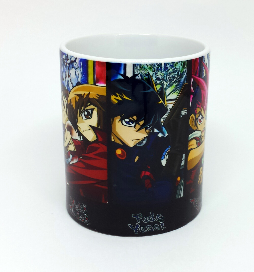 Caneca Branca Personalizada Yu Gi Oh Personagens