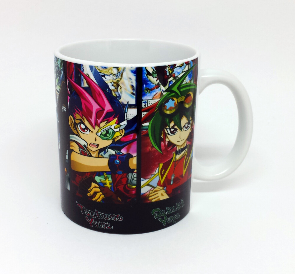 Caneca Branca Personalizada Yu Gi Oh Personagens