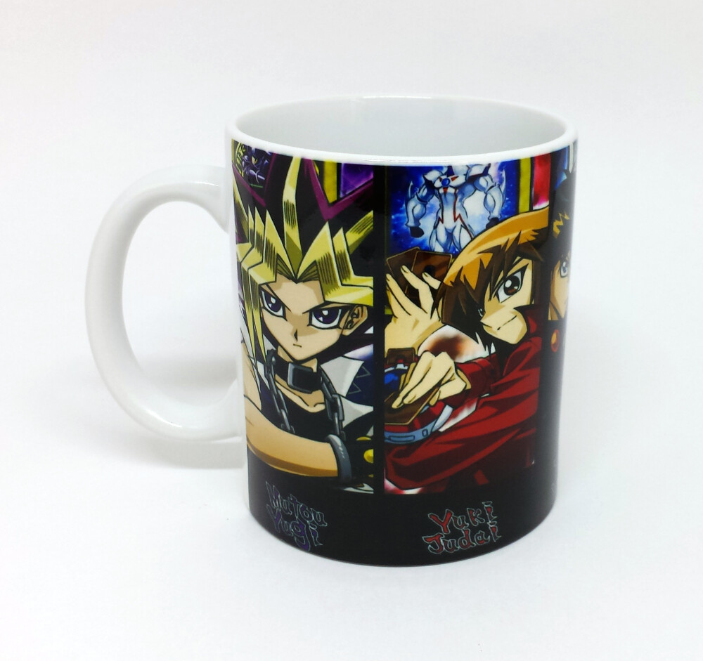 Caneca Branca Personalizada Yu Gi Oh Personagens