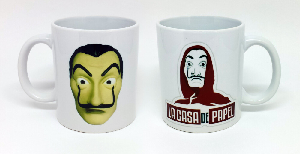 Caneca Branca Personalizada La Casa de Papel