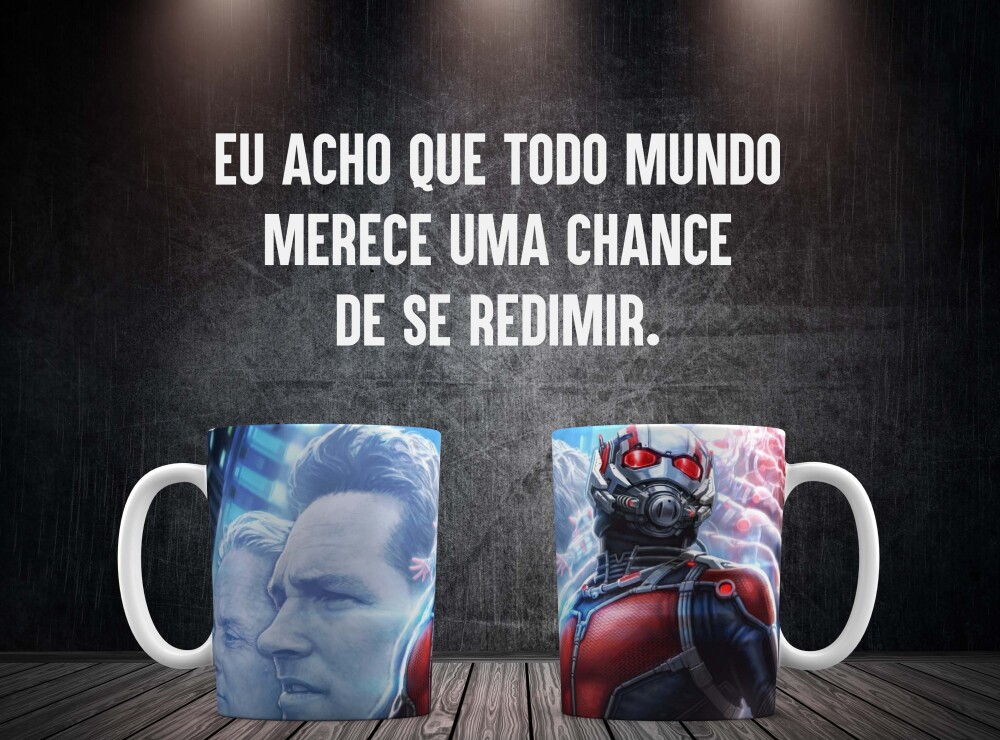 Caneca Branca Personalizado Homem Formiga Energia