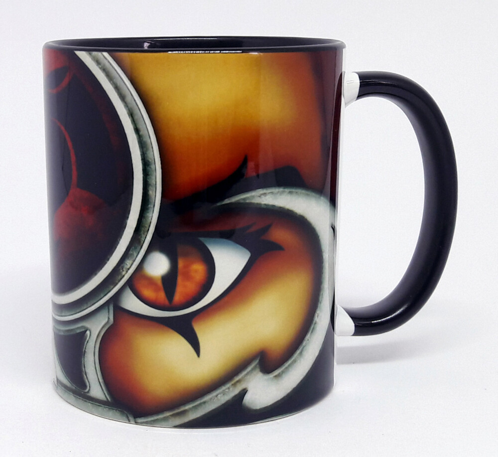 Caneca Preta Personalizado Série Animação Thundercats