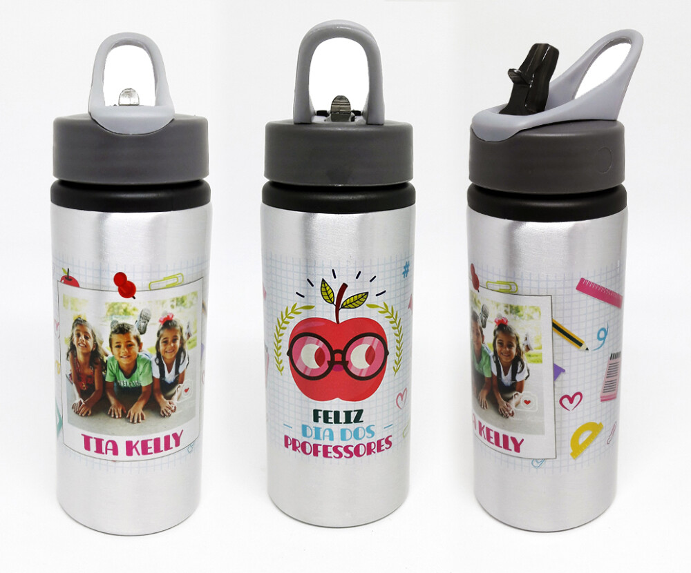 Squeeze de Alumínio Personalizado Mimo Dia dos Professores