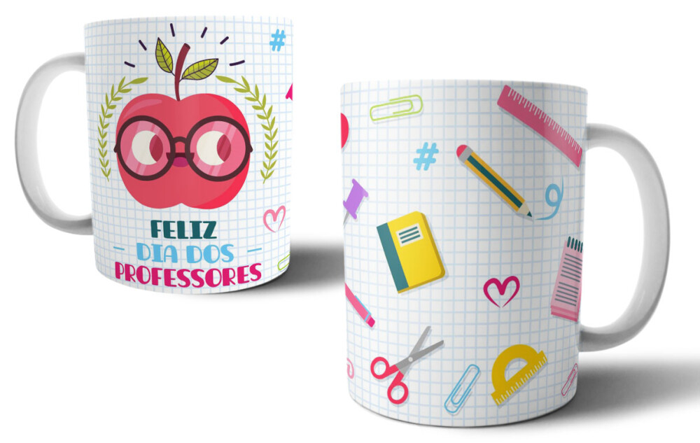 Caneca Branca Personalizada Dia dos Professores