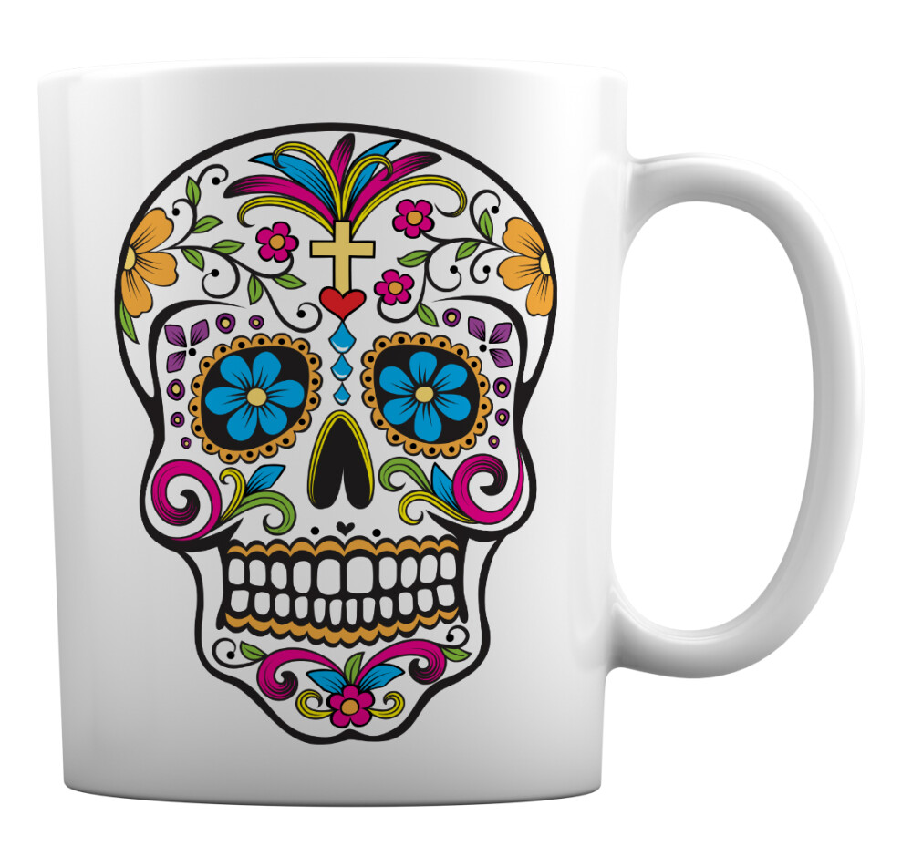 Caneca Branca Personalizada Mimo Caveira Mexicana