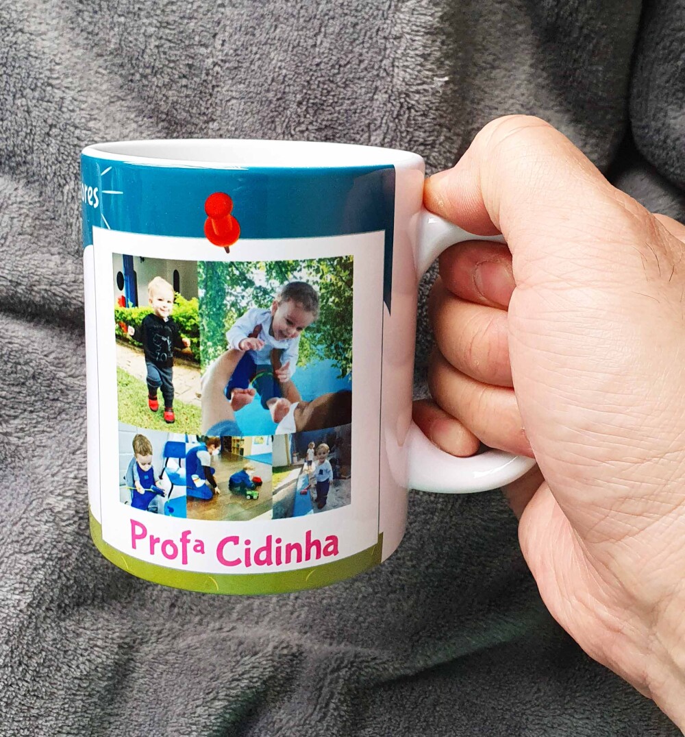 Caneca Branca Personalizada Presente Professores Escolar