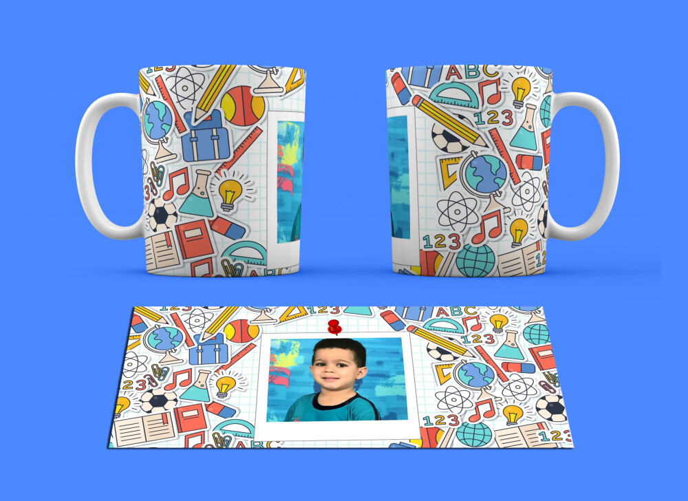 Caneca Branca Personalizada Professor / Professora