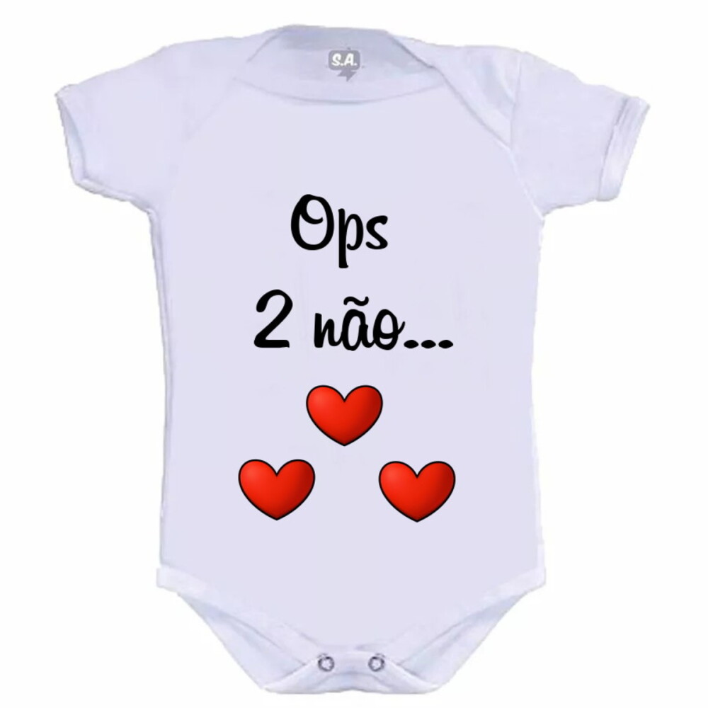 Body Baby Personalizado Surpresa para o Papai (ops 2 Não...)