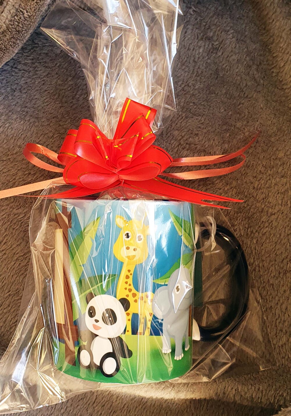 Caneca Azul Personalizado Animais Floresta Selva Safari