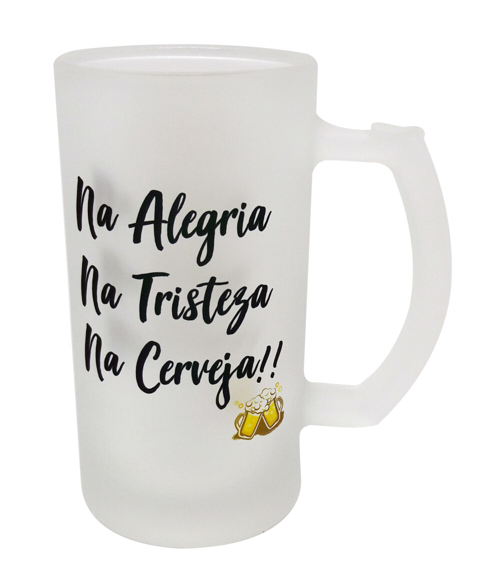 Caneca Vidro Cerveja Jateado Personalizado Noivos Casamento