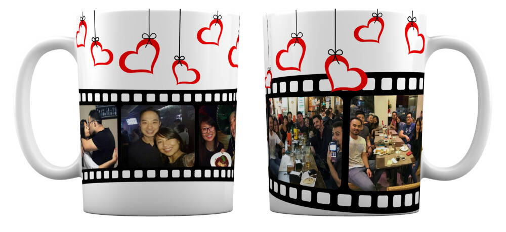 Caneca Branca Personalizada Namorados, Casados, Ficantes