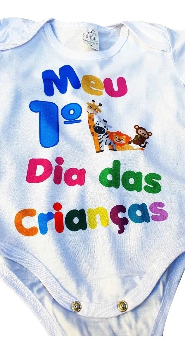Body Baby Personalizado Meu 1º Dia das Crianças