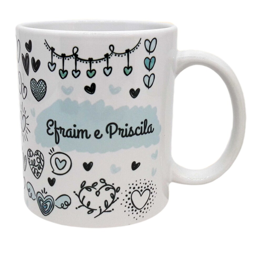 Caneca Branca Personalizada para Padrinho Batizado (igreja)