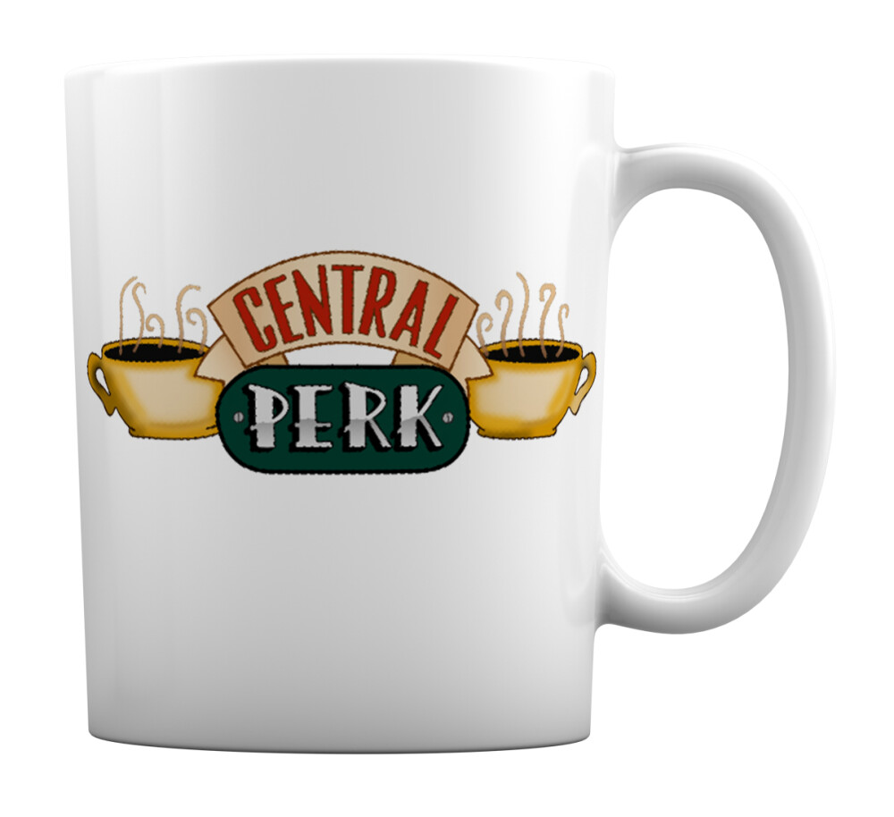 Caneca Branca Personalizada Seriado Friends Central Perk
