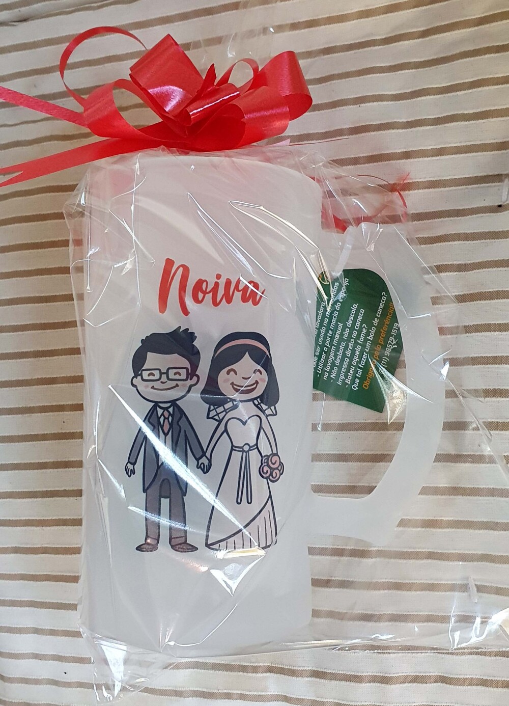 Caneca Chopp Vidro Jateado Eu Disse Sim Noiva (casamento)