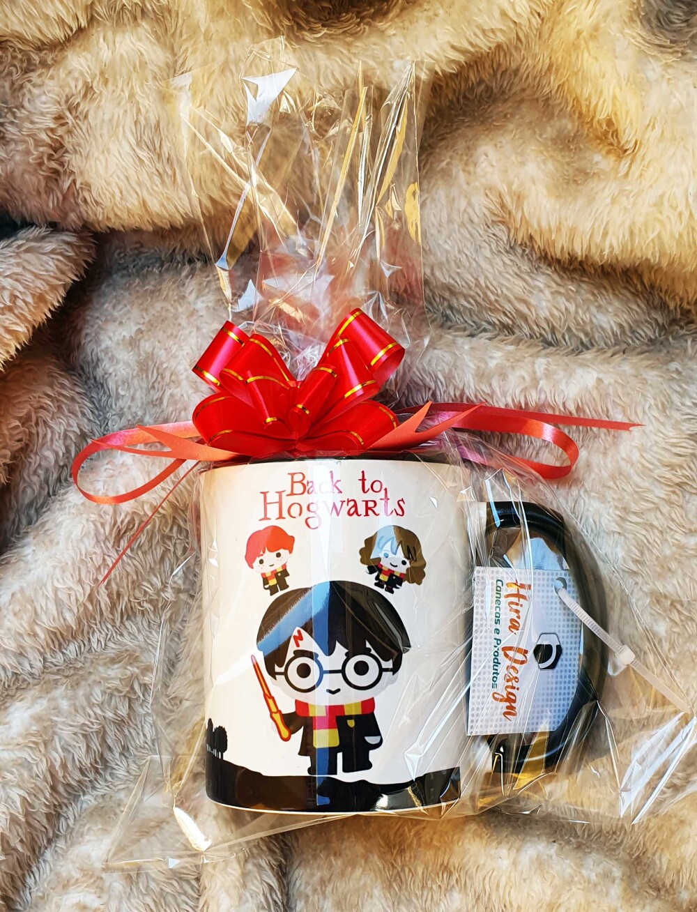 Caneca Preta Personalizado Harry Potter Back To Hogwarts