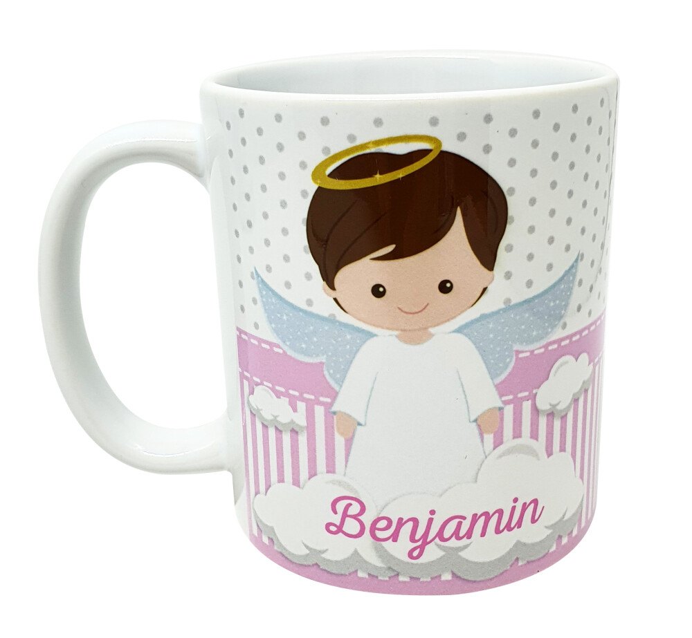 Caneca Branca Uso Exclusivo para Dinda Madrinha Anjo Anjinho