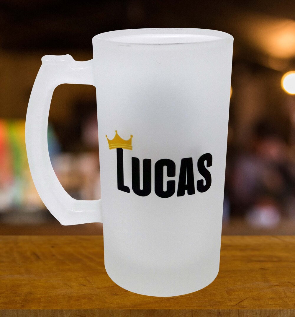 Caneca Vidro Chopp Cerveja Exclusivo para Padrinho Batizado