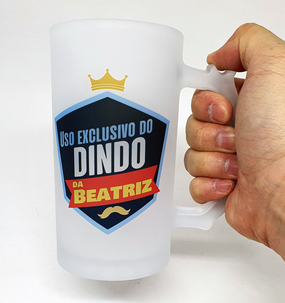 Caneca Vidro Chopp Cerveja Exclusivo para Padrinho Batizado