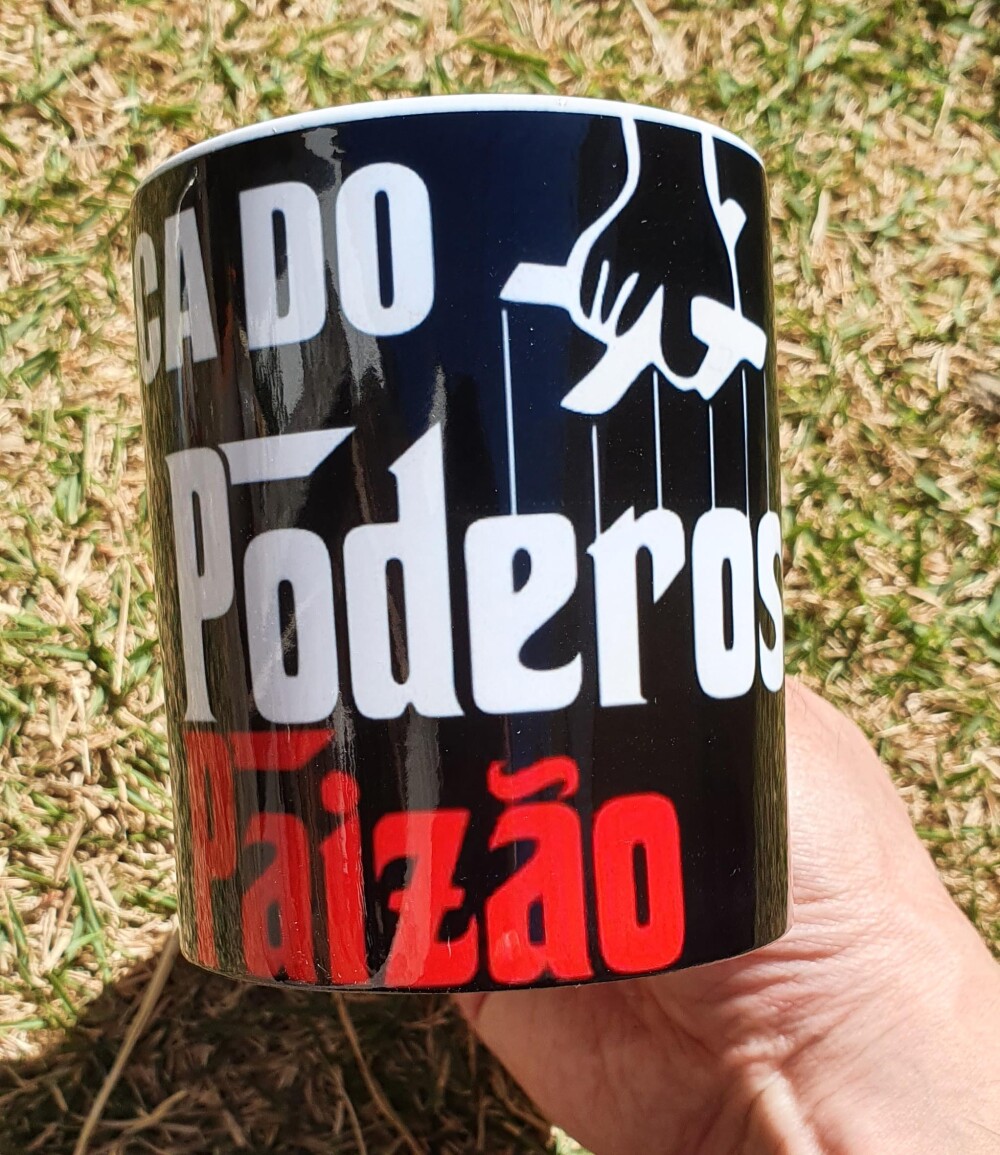 Caneca Branca Personalizada Presente do Poderoso Paizão