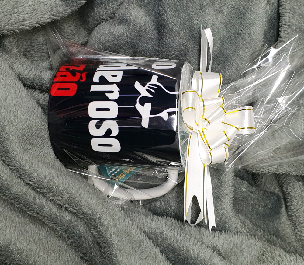 Caneca Branca Personalizada Presente do Poderoso Paizão