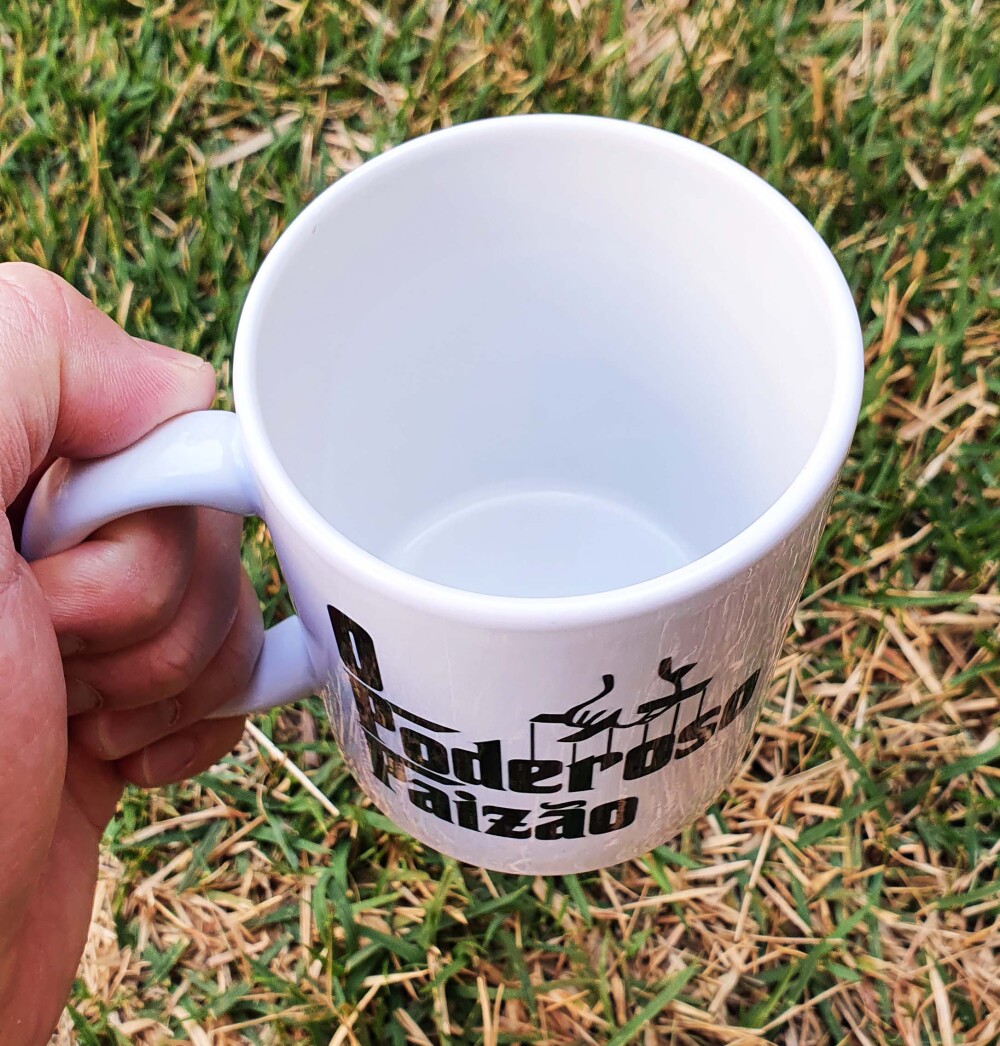 Caneca Branca Personalizada o Poderoso Paizão Vito Corleone