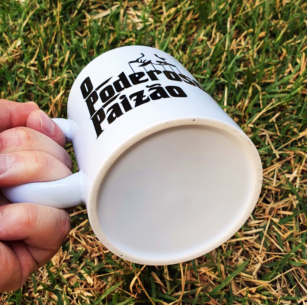 Caneca Branca Personalizada o Poderoso Paizão Vito Corleone