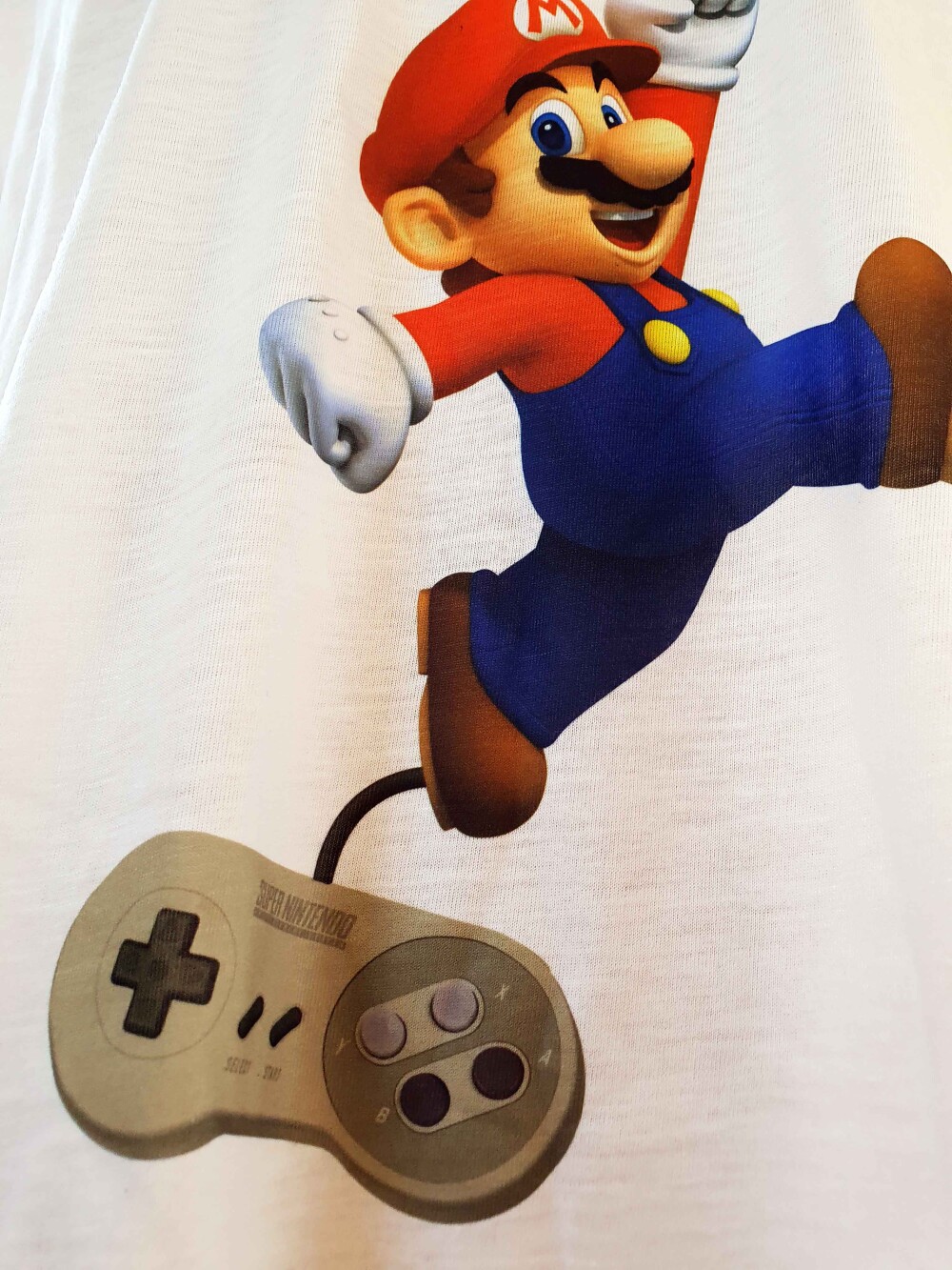 Camiseta Branca Personalizada Super Pai - Super Mario Bros