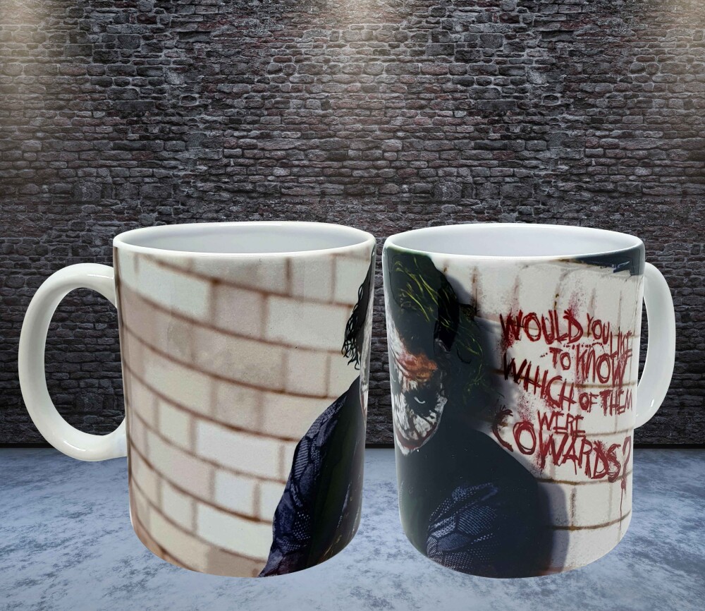Caneca Branca Personalizada Coringa Heath Ledger