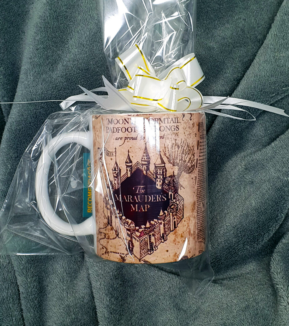 Caneca Branca Personalizado Mapa do Maroto Harry Potter