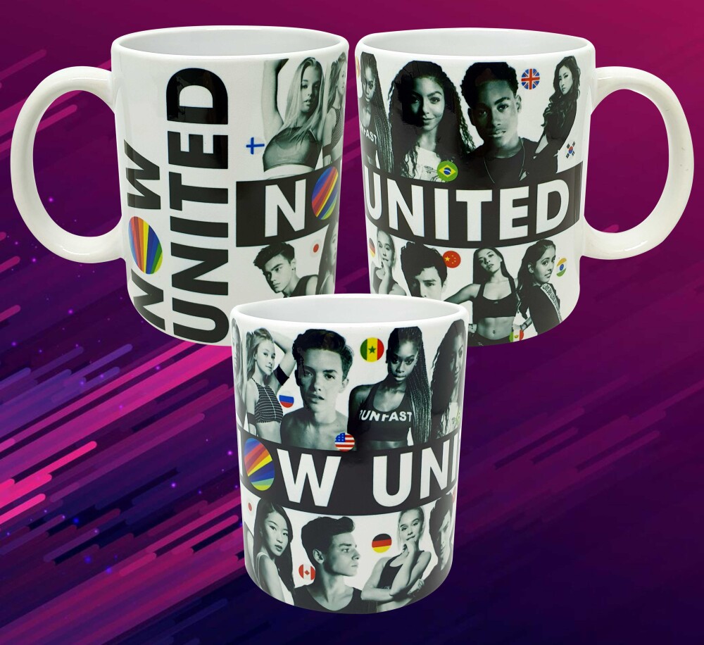 Caneca Branca Personalizada Grupo Musical Global Now United