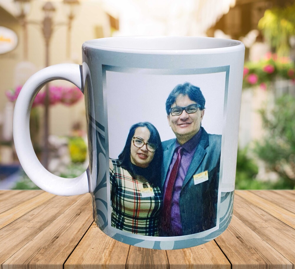 Caneca Branca Personalizada Lembrancinha Bodas de Prata