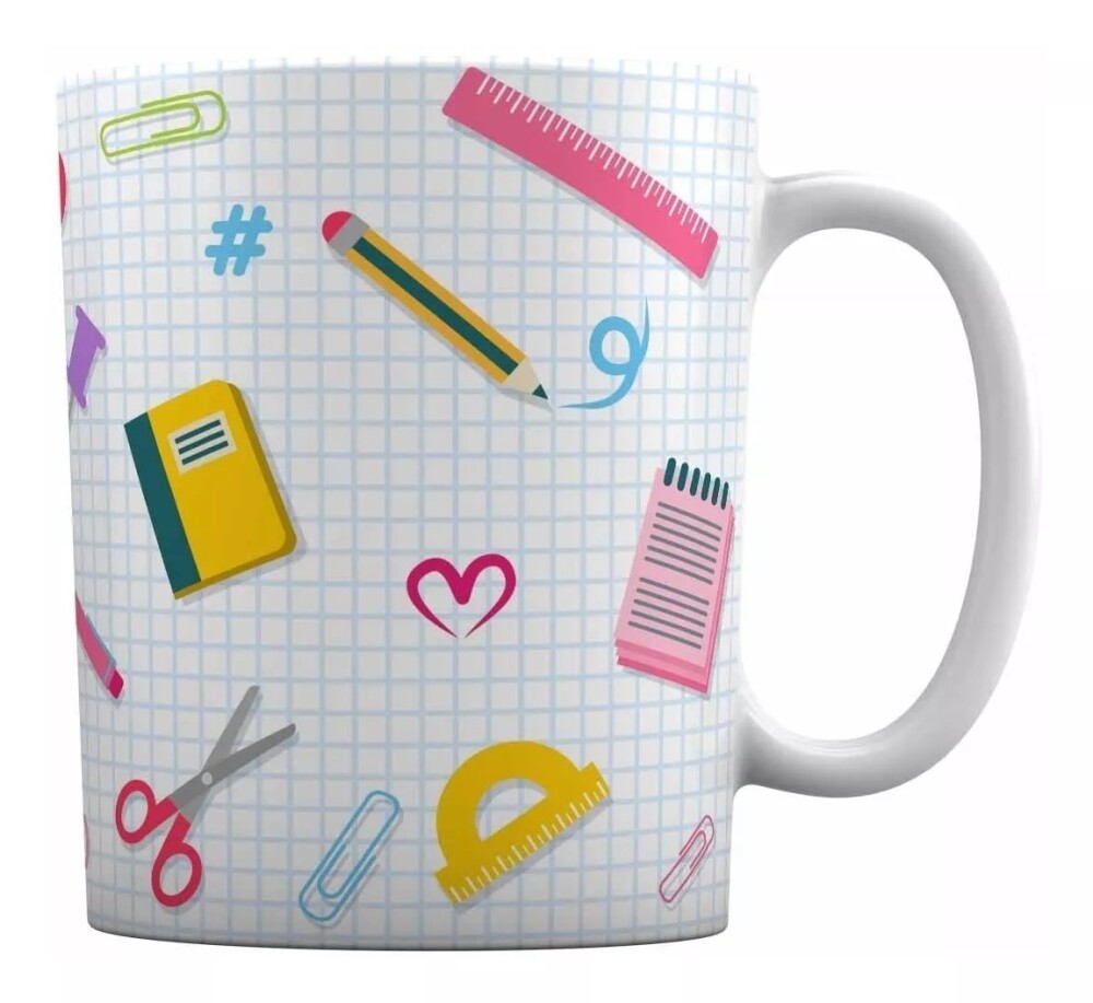 Caneca Branca Personalizada Dia dos Professores