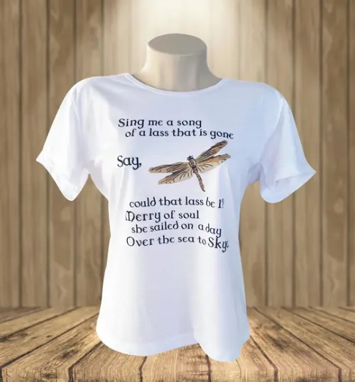 Camiseta Baby Look Personalizada Outlander Sassenach Costas