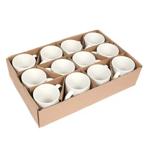 Caneca Branca de Porcelana Aaa para Sublimação 12 Unidades