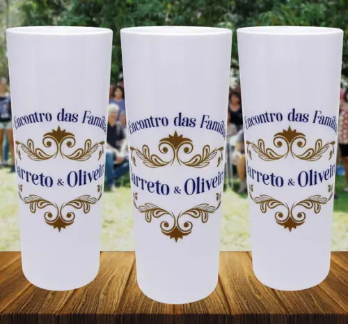 15 Long Drink Branco Personalizado Presente Encontro Família